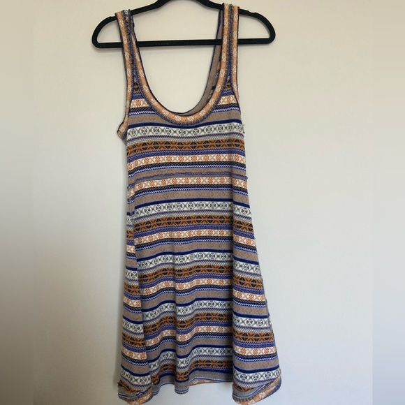 Free People EUC Fair Isle Tank Sweater Dress M - Picture 2 of 7